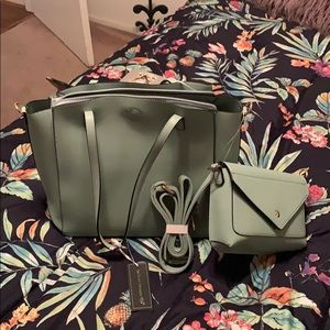 2 in 1 Soft teal purse